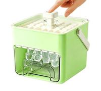 Molde Para Bandeja De Hielo - De Moldes Para Hiel De Doble Capa | De Congelador Tipo Prensa, Contenedor Reutilizable Para Máquina De Hielo, Bandeja De Cubo Segura Para Congelador, Para Pisc