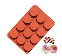 Molde para barra de chocolate, molde - Molde para tartas, moldes redondos de silicona de 12 cavidades,Moldes de chocolate, moldes es para gelatina, pudín, hielo