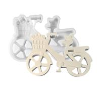 Molde Para Bicicleta - Silicona Suave | Molde De Silicona Para Bicicleta, Decoración De Primavera, Con Flores, Pájaros, Tema De Salida De Primavera, Candelabro Decorativo, Moldee De Yeso | Fundición D