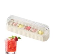 Molde Para Bloques De Hielo | Contenedor De Gran Capacidad A Prueba De Fugas | Cubitera De Empuje Con Tapa | Para Enfriar Whisky Bourbon Cócteles Vino Viajes Autocaravana Camping Restaurante Hogar Pic