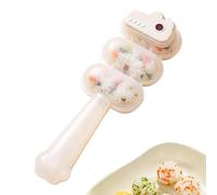 Molde Para Bolas De Arroz Preparador Sushi 3 Porciones Tamaño Bocado