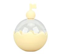 Molde para bolas de hielo Silicona de grado alimenticio Puerto de llenado superior de fácil liberación Fabricante de cubitos de hielo redondo para whisky Bebida de cóctel Tapa (Amarilla)