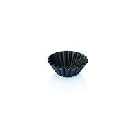 Molde para brioche de acero - con Exopan PTFE antiadherente en negro, Premium de calidad, no spülmaschinentauglich/diámetro 8 cm, altura: 3 cm