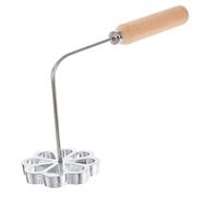 Molde Para Buñuelos De Viento Mexicanos- A-leación De Aluminio Buñuelos De Viento Molde Con Mango De Madera- Moldes Para Buñuelos De Viento