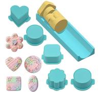 Molde para Cake Prensa | Herramienta de Cocina Reutilizable Antiadherente Impresa en 3D | Moldes con Formas para Cake | Para Celebraciones, Bodas, Postres, Plastilina, Caramelo, Chocolate