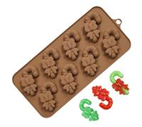 Molde para caramelos de Navidad | Utensilios de horno reutilizables antiadherentes | Chocolate silicona - para caramelos pasta de azúcar postre jabón resina niños adultos