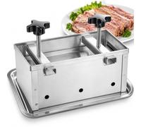 Molde para Carne Congelada, Prensa para Tofu De Acero Inoxidable, con Tornillo De Compresión, Placa De Presión Extraíble Y Bandeja De Goteo para Jamón, Queso, Cerdo Y Ternera Caseros 1kg