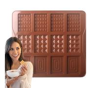 Molde para Chocolate,Molde Cuadrado De 12 Cavidades Para Rellenar Chocolate | Para Hacer Postres - Para Cocina, Postres, Caramelos, Galletas, Gelatina, Fiestas, Vacaciones Y Reuniones