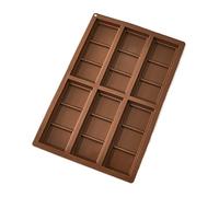 Molde Para Chocolate Profundo - Molde Con 6 Cavidades Para Tabletas | Fabricante De Barras Energéticas De Silicona Con Desmolde Fácil | Para Hogar Cocina Navidad Boda Halloween Cumpleaños Fiesta