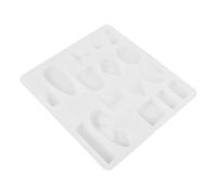 Molde para Colgante de Joyería Diy, Silicona de Color Claro Antiadherente | Herramienta para Manualidades, Fácil de Lavar y Segura, Adecuado para Bisutería y Colgantes