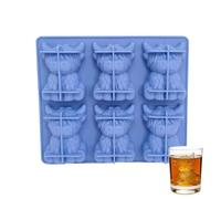 Molde para Cubitera,6 Cavidades antiadherentes en forma de 3D,Moldes 3D para Hielo de Animal | para Bebidas, Whisky, Cócteles, Refrescos, Zumos, Vida Diaria, Piscina, Picnic, Camping