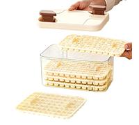Molde para cubitos de hielo con bandeja | Lote de 5 moldes apilables con bandeja, molde de 77 cavidades para bloques de hielo, para cocinar enfriar todas tus bebidas café cóctel whisky y aperitivo