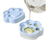 Molde para cubitos de hielo con forma de pata de gato, bandeja de hielo reutilizable con de liberación a presión para bebidas y postres congelados creativos, divertido molde de de silico