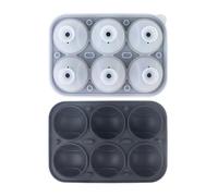 Molde para cubitos de hielo de béisbol, reutilizable, fácil de desmoldar, con 6 compartimentos, para café, whisky, cerveza, día del padre, , familiar y picnics