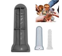 Molde para cubitos de hielo de broma, bandejas de silicona para cubitos de hielo con tapa, bandeja de hielo para pene, divertida máquina de bolas de hielo para whisky, cócteles, jugos, bebidas