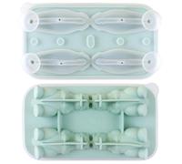 Molde para cubitos de hielo de dinosaurio de silicona 3D, 2 unidades grandes para hacer cubitos de hielo con tapa, juego de moldes flexibles para cócteles, fiestas de verano, bebidas de verano, apto