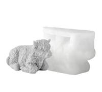 Molde Para Cubitos De Hielo Highland Cow - Silicona, Bandeja Para Cubitos De Hielo Ďe Đe 2,76 Pulgadas, Flexible Y Reutilizable | Molde D́e Silicona D̄e Vacas, Novedad Ṕara Hacer Ĥielo P̀ara Whis