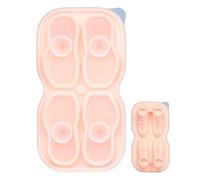 Molde para cubitos de hielo, molde de silicona pequeño para frigorífico, forma de zapatos, utensilios de cocina aptos para alimentos, almacenamiento en congelador, accesorios de barman para bebidas y