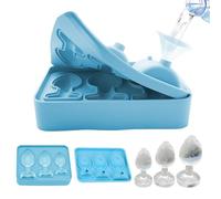 Molde para cubitos de hielo Rigolo con tapa de silicona para adultos, creativo de novedad para whisky bebidas, fiesta de cumpleaños, apilable y reutilizable, bandeja para cubitos de hielo, sin BPA