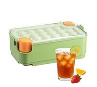 Molde para Cubos de Hielo de Cóctel,Gran Capacidad, Molde Flexible de Gran Tamaño | Cubiteras con Tapa para Congelador - Perfectos para Cocina, Camping, Frutas, Chocolate