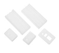 Molde para Cuentas Redondas de Arcilla Polimérica 4 6 8 MM | Herramienta de Plástico Blanco, Posicionador de Orificios y Medidor de Volumen, para Proyectos Educativos