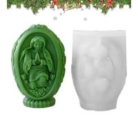 Molde para decoración de Pascua,Molde para huevos de Pascua | para hacer fondant de la Virgen María con tema de | Moldes antiadherentes de decoración de para fundir de resina epoxi