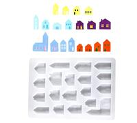 Molde Para El Hogar - Moldes De Arcilla Con 19 Cavidades,Molde De Fundición De Silicona - Para Navidad Aromaterapia Manualidades DIY Arte Decoración Yeso Arcilla Resina Fabricación De Velas