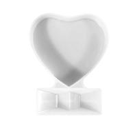 Molde para el Marco de Fotos del corazón, sartén de la Foto del día de San Valentín, Molde de Silicona para molduras, Marco de Fotos epoxi de Bricolaje para la decoración de Mesa de Manualidades