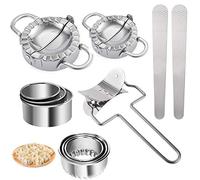 Molde Para Empanadillas, Maquina Hacer Raviolis, 11Piezas Utensilio para Hacer Empanadas de Acero Inoxidable Prensa de la Pasta Moldes de Ravioli