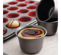 Molde para Flan Quid Sweet Grey Negro Metal 9,5 cm (24 Unidades) - Marca: Quid - EAN: 8414793516051