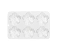 Molde para flores de silicona, moldes de flores de silicona, molde de chocolate, molde de gelatina de 6 cavidades, molde de pastel pop, molde de caramelo para hacer chocolate, caramelos de Navidad