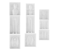 Molde para fondant de cuerpo humano, molde para hornear de plástico con forma de persona en 3D para hombre, mujer y niño, decoración para hornear pasteles, jabón de arcilla y