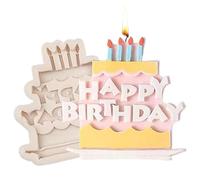 Molde para fondant de feliz cumpleaños, moldes de silicona para chocolate - Moldes de letras de fundición de resina epoxi - Molde de de conejito para cumpleaños, día de San Valentín, decoración de pas