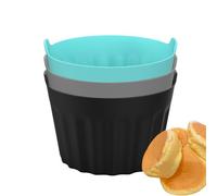 Molde Para Freidora De Aire - Ramekins De Silicona Reutilizables Set Para Muffins Pasteles Tartas Antiadherente Resistente Horno Microondas | Moldes Air Fryer Repostería Postres Cocina Fácil Limpiar
