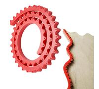 Molde para fresado curvo de 2 m, regla curva flexible para un procesamiento preciso de la madera, plantilla plegable de ayuda al corte para la carpintería para cortar y modelar