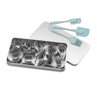 Molde para galletas - 30 moldes para galletas | Molde de acero inoxidable para pasteles postres lavable en lavavajillas ideal para cocina, casa, escuela, pastelería, fiestas, cumpleaños, vacaciones