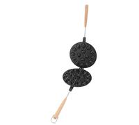 Molde para galletas de nuez, molde para pastelería con 16 orificios antiadherentes, molde para galletas con mango largo, desmontable y portátil para panadería casera (Estilo 1)