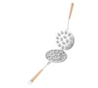 Molde para galletas de nuez, molde para pastelería con 16 orificios antiadherentes, molde para galletas con mango largo, desmontable y portátil para panadería casera (Estilo 2)