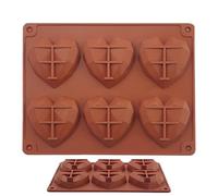 Molde para gofres de chocolate,Moldes para chocolate - Molde para barra de caramelo, molde para hornear gofres rectangulares con congelador con chispas de chocolate - Estera para hornear dulces con mo