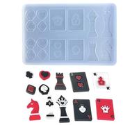 Molde Para Hacer Ajedrez Y Tarjetas Moldes De Fundición Silicona Fáciles Desmoldar Artesanal Decoración Ajedrez Amantes Los Juegos Accesorios Juegos