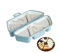 Molde para hacer bolas de arroz, antiadherente, plegable de 6 cavidades, molde de arroz japonés para hacer sushi para niños y adultos, almuerzo, hogar, escuela, oficina, picnic, camping, viajes por
