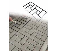 Molde para hacer caminos de piedra de 23.6 x 11.8 pulgadas, herramienta de pavimentación de hormigón para pasarelas al aire libre, patios, jardines, crea caminos de jardín únicos
