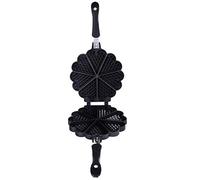 Molde para hacer corazones de hierro fundido de aluminio, herramienta ideal para la cocina, plancha con forma de corazón, modo rollo de huevo para hornear, molde para pasteles, utensilios de cocina,