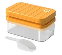 Molde para hacer cubitos de hielo | Caja de hielo de 56 cajas con tapa y bandeja de almacenamiento - Gran capacidad para preparar helados para Tequila Vodka Whiskey y Bebidas