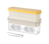 Molde para hacer hielo, bandeja de silicona para hacer hielo con caja, cubos de enfriamiento de grado alimenticio, herramienta para hacer tequila, vodka, bebidas frías, cócteles, bebidas