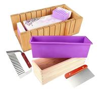 Molde Para Hacer Jabón - Con Cortadores, Suministros Artesanales De Desmoldeo Rápido - 1330 g Suministros Para Fabricación De Jabón,Para Proyecto De Cuidado Diario Mujeres Hombres Otoño Thanksg