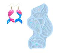 Molde para hacer joyas, diseño de de con textura de escamas, forma de silicona flexible para colgantes, pendientes y piezas de collar, molde con patrón de, plantilla de dijes de de de