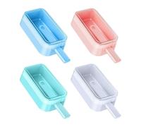 Molde para hacer pasteles - 10x6x4cm Herramientas apilables con tapa de 4 piezas, con tapa de silicona Fácil liberación Antiadherente Reutilizable
