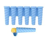 Molde Para Helado,6 Cavidades De Silicona Con Palos Para Polos Infantil - Ayuda De Desmolde Fácil Para La Elaboración De Polos De Hielo Hechos A Mano Para Gelatina Mermelada Pudín Yogur Y Zumo De Frut