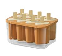 Molde Para Helados - 8 Huecos de Silicona para Niños - Utensilio Antiadherente Para Postres De Frutas, Gelatinas, Jugos Y Pudin